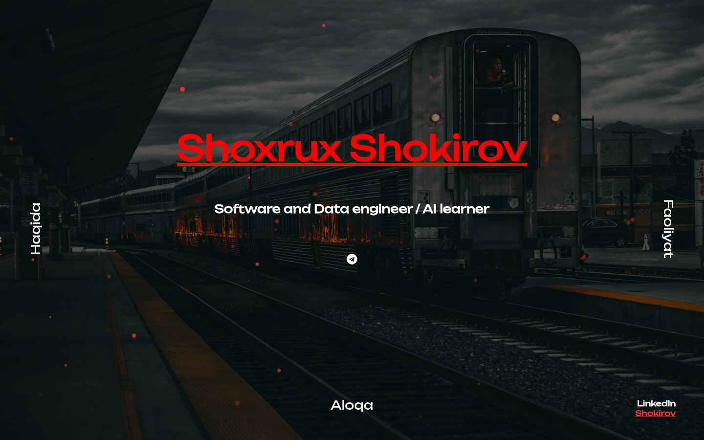 Old Style - dastlabki portfolio — GitHub Pages'dagi birinchi shaxsiy sayt — Software & Data engineer davri.